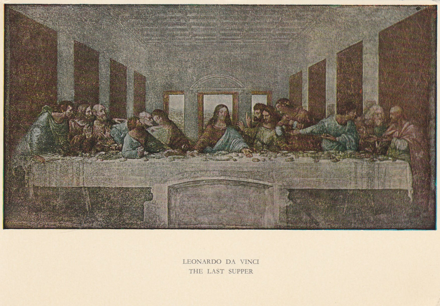 THE LAST SUPPER By LEONARDO DA VINCI - Vintage Art POSTCARD