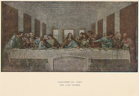 THE LAST SUPPER By LEONARDO DA VINCI - Vintage Art POSTCARD